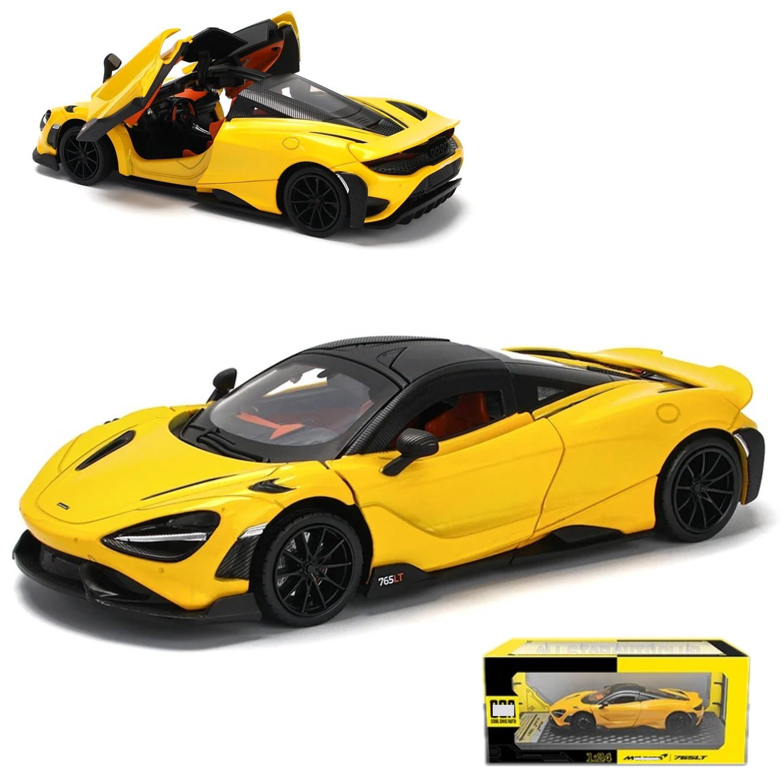 Amazon.com: HTLNUZD 1/24 765LT Alloy Sports Car for MclarenDiecast